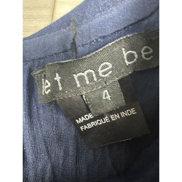 Anthropologie‎ Let Me Be Rain Garden Sheath Beaded Appliqué Dress Size 4 - Picture 5 of 7